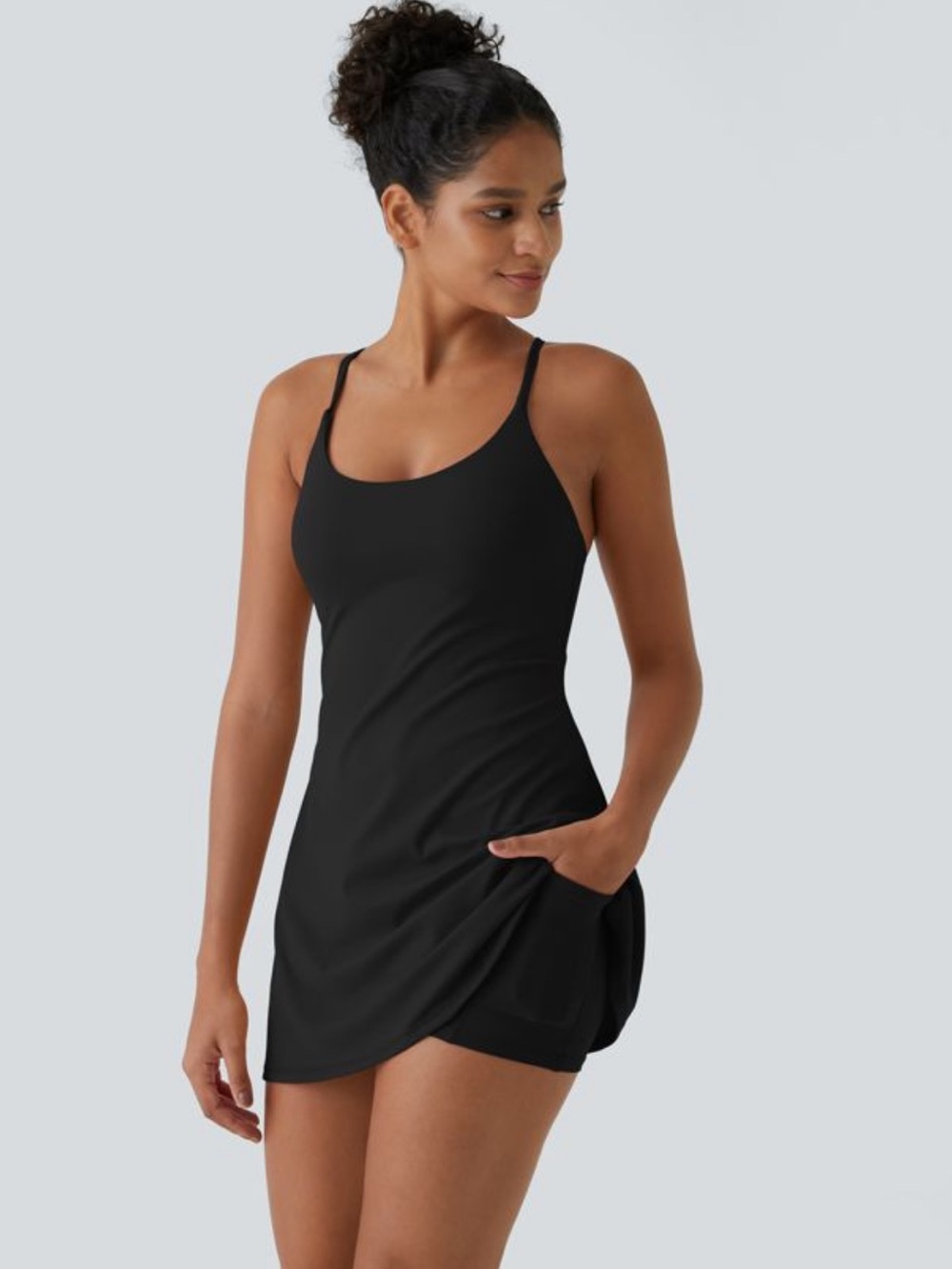 Halara Black athletic/active dress
